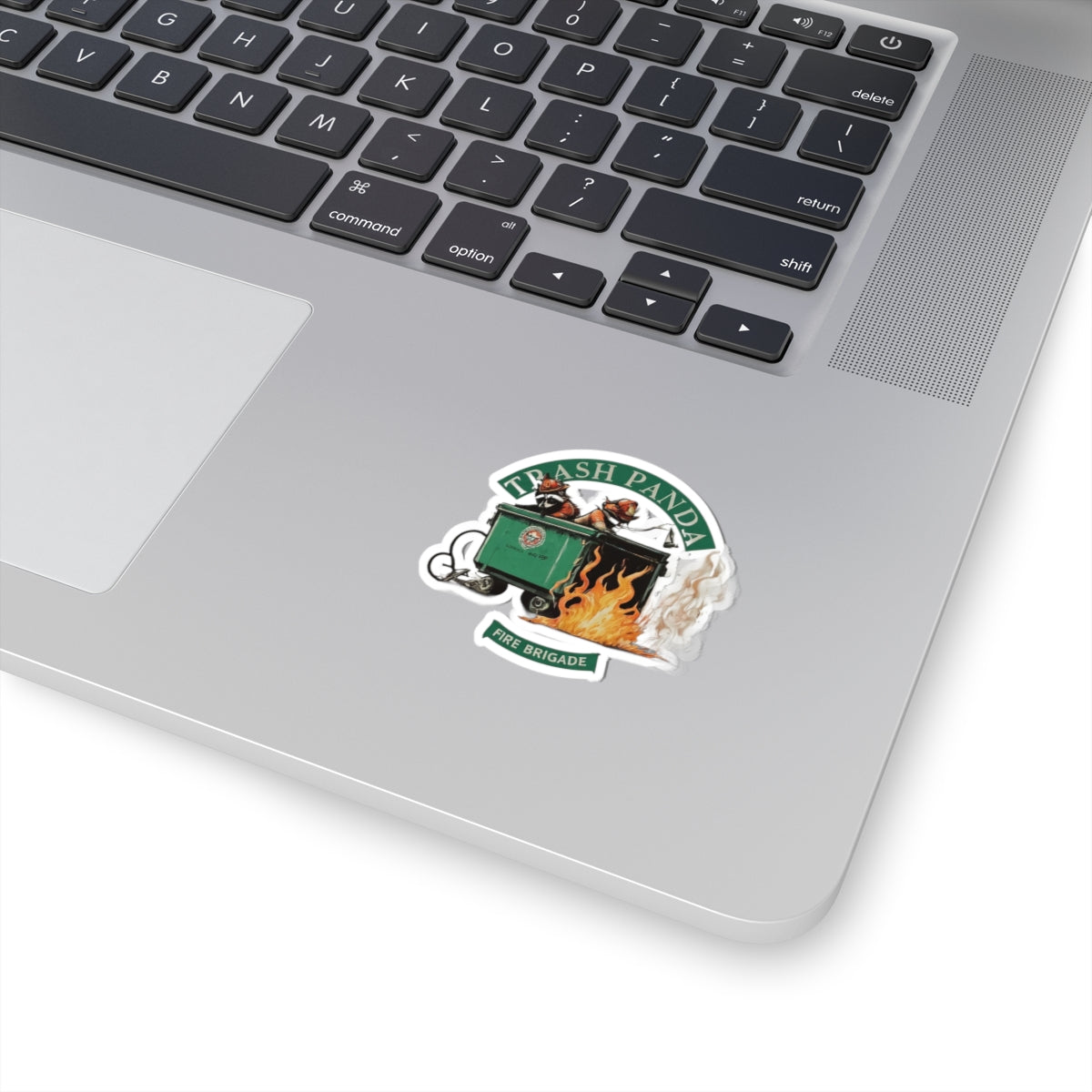 TRASH PANDA FIRE BRIGADE HELMET STICKER 2X2"