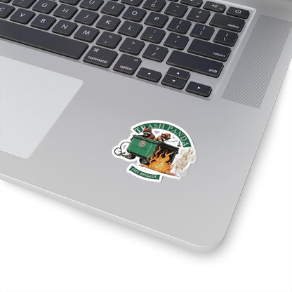 TRASH PANDA FIRE BRIGADE HELMET STICKER 2X2"