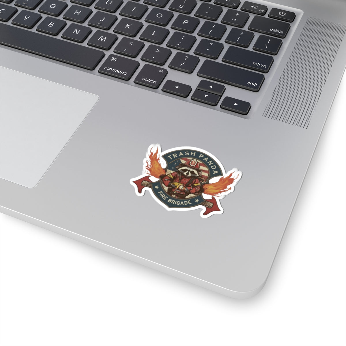 TRASH PANDA FIRE BRIGADE HELMET STICKER 2X2"